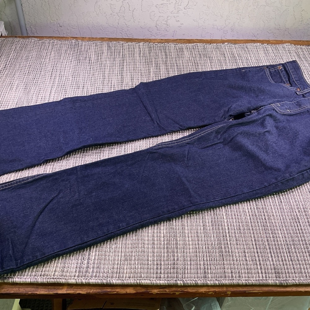 Urban Pipeline Mens Relaxed Bootcut Jeans Dark Wash Blue 30x32 100% Cotton Denim